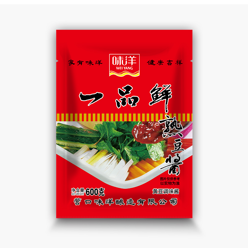 蛟河味洋一品鮮熟豆醬600g